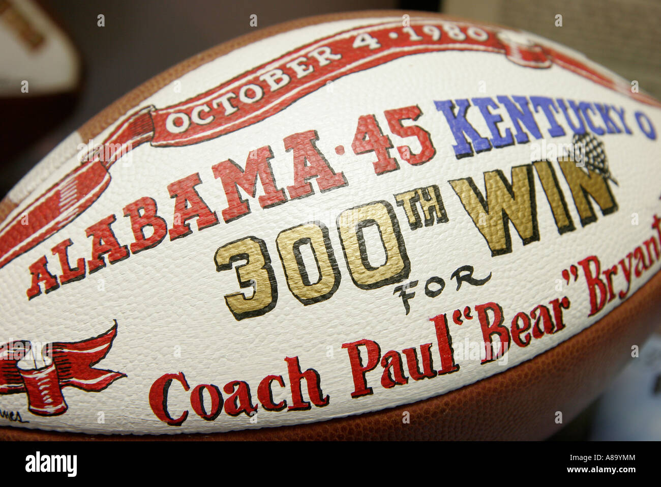 Birmingham Alabama Alabama Sports Hall of Fame exhibit college Stock