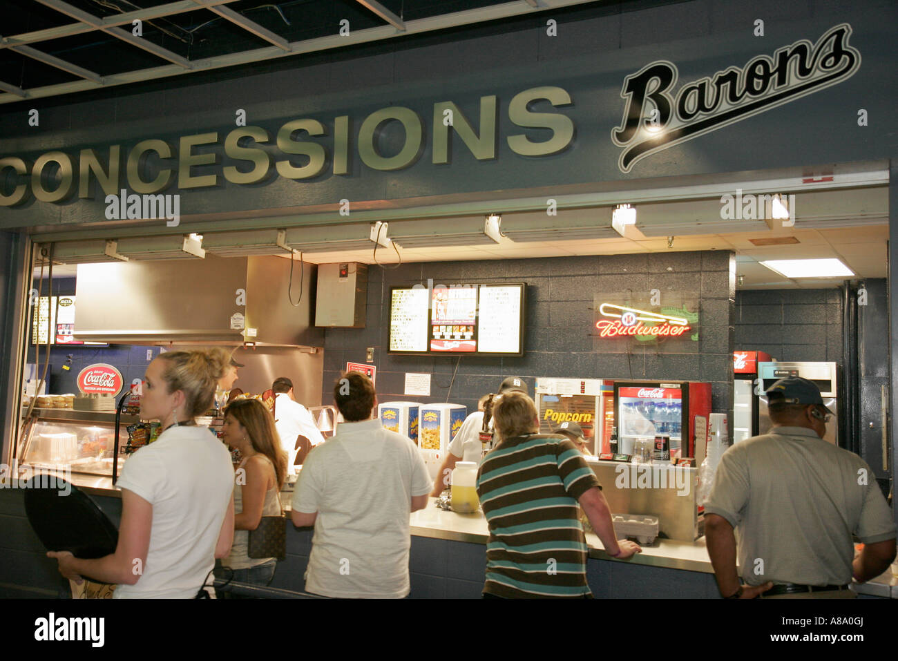 Birmingham Alabama Barons Double A Minor League Baseball concessions