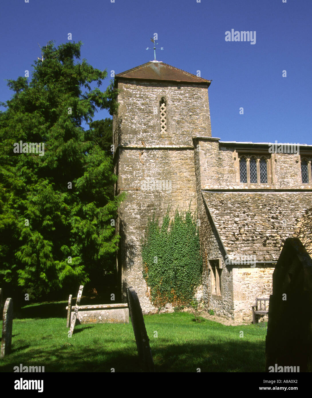 UK Wiltshire Hinton Parva St Swithun's parish Church Stock Photo