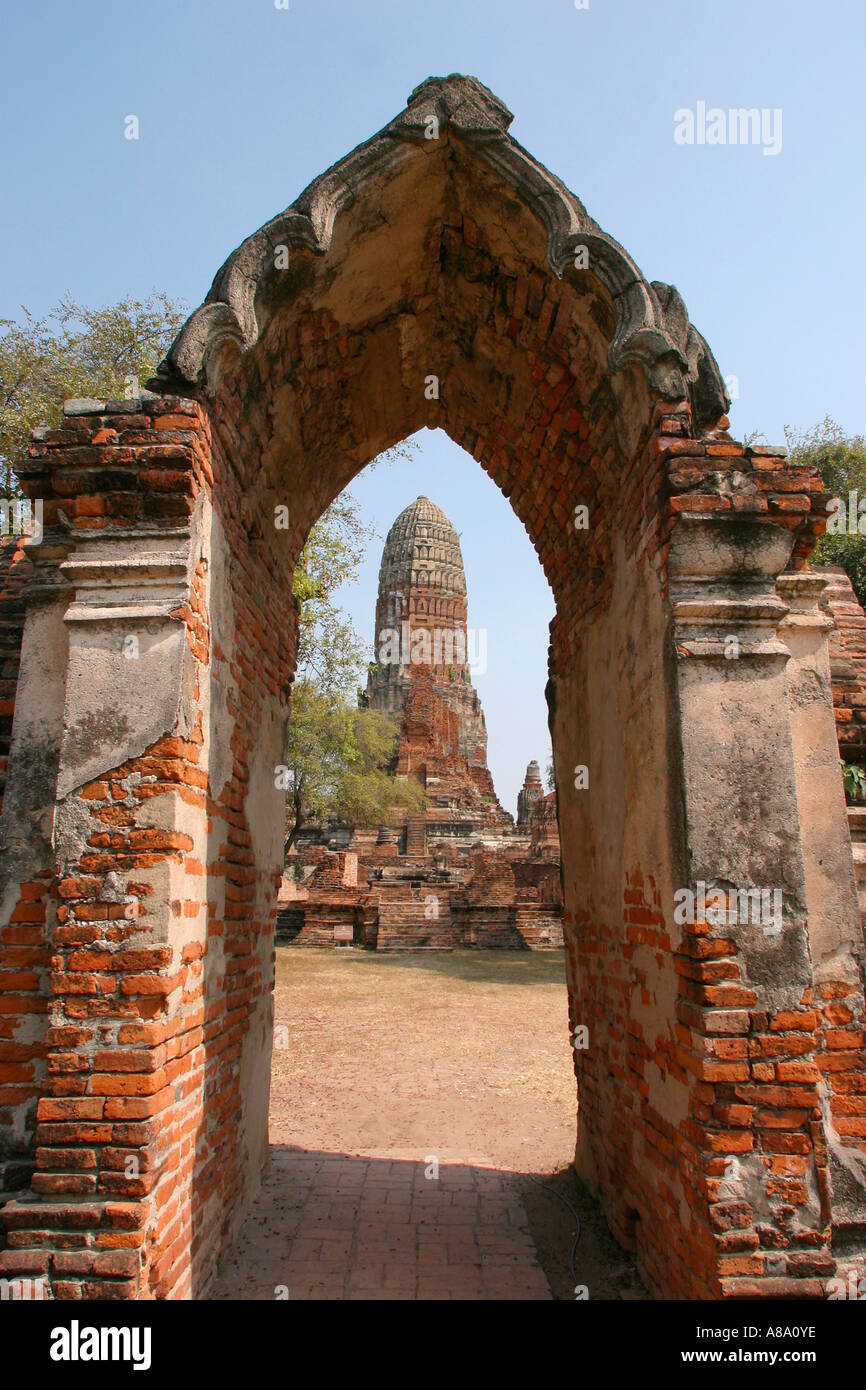 Thailand Ayyuthaya Wat Phra Ram Stock Photo - Alamy