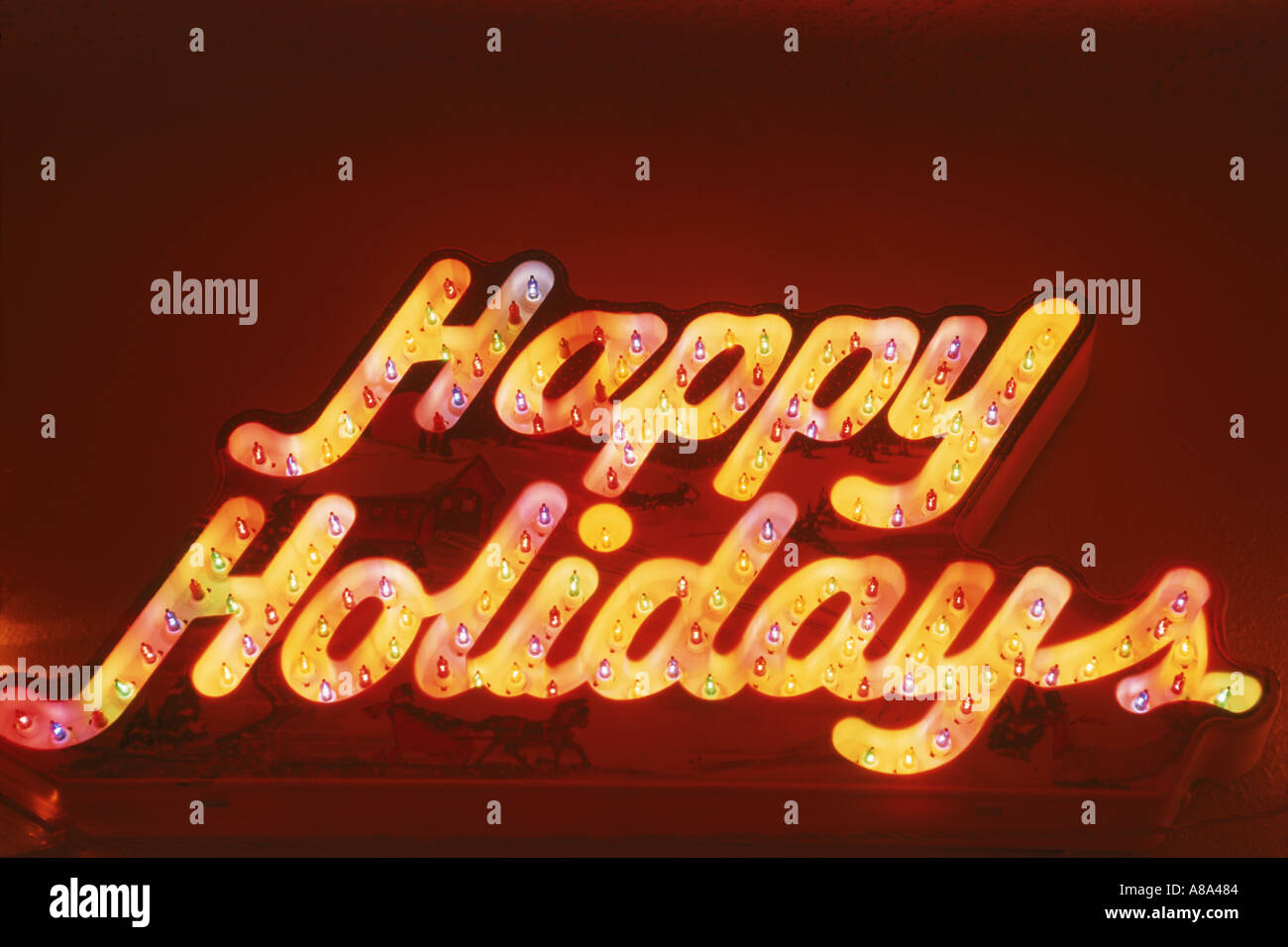 Happy holidays sign hi-res stock photography and images - Alamy