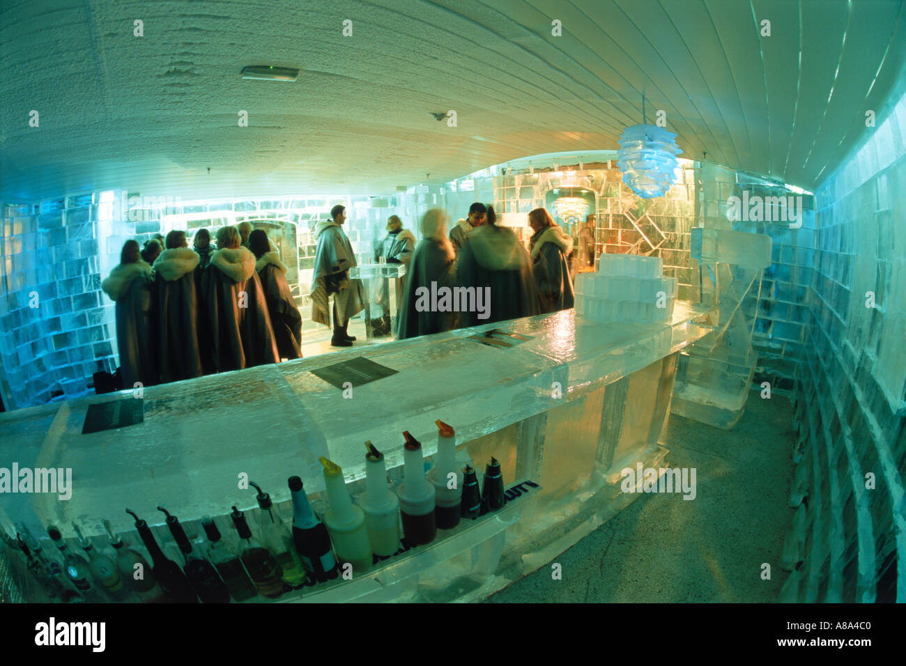 Subzero Ice Bar in Nordic Sea Hotel in Stockholm Sweden Stock Photo Alamy