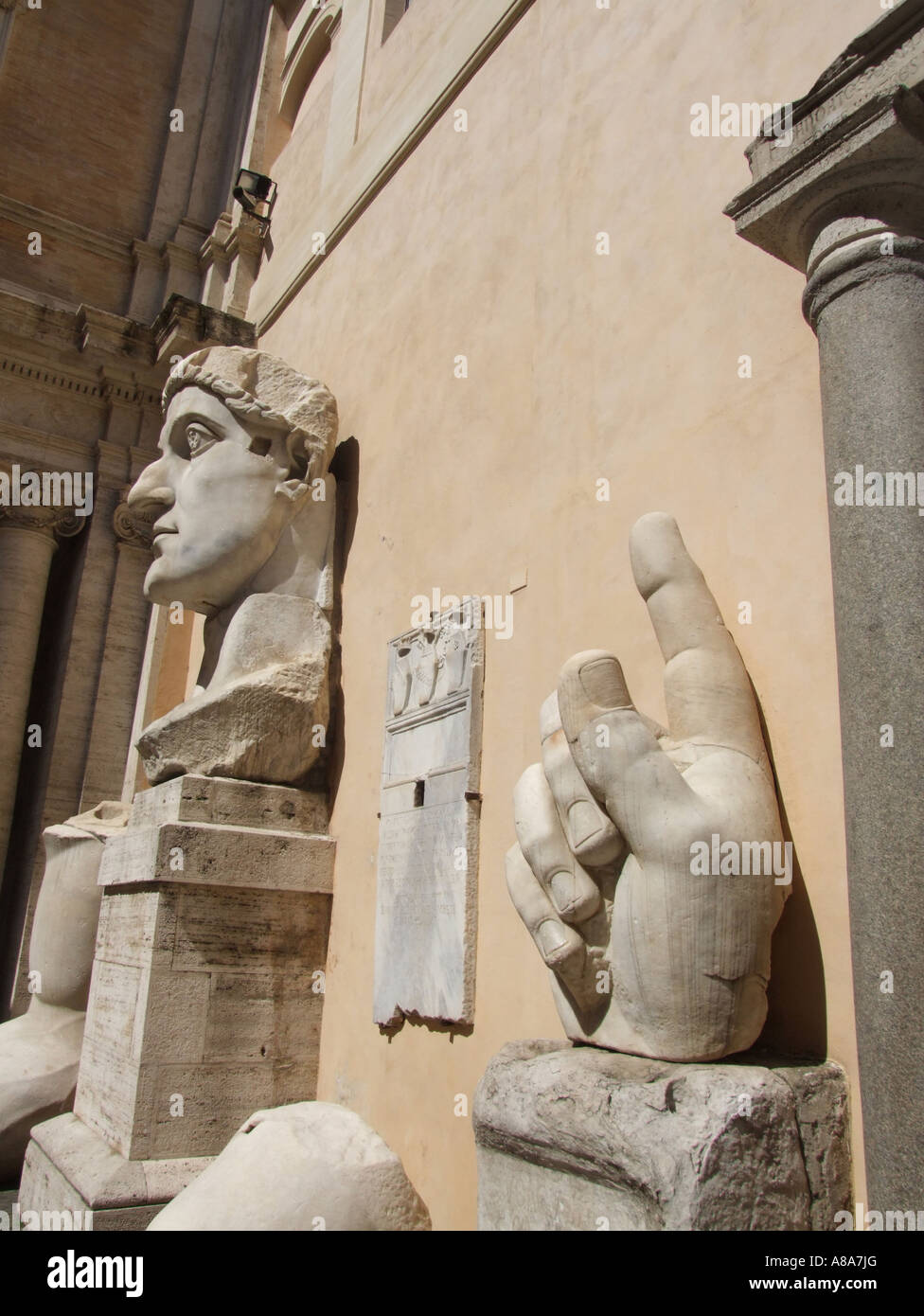 emperor constantine statue at the musei capitolini museum in rome Stock ...