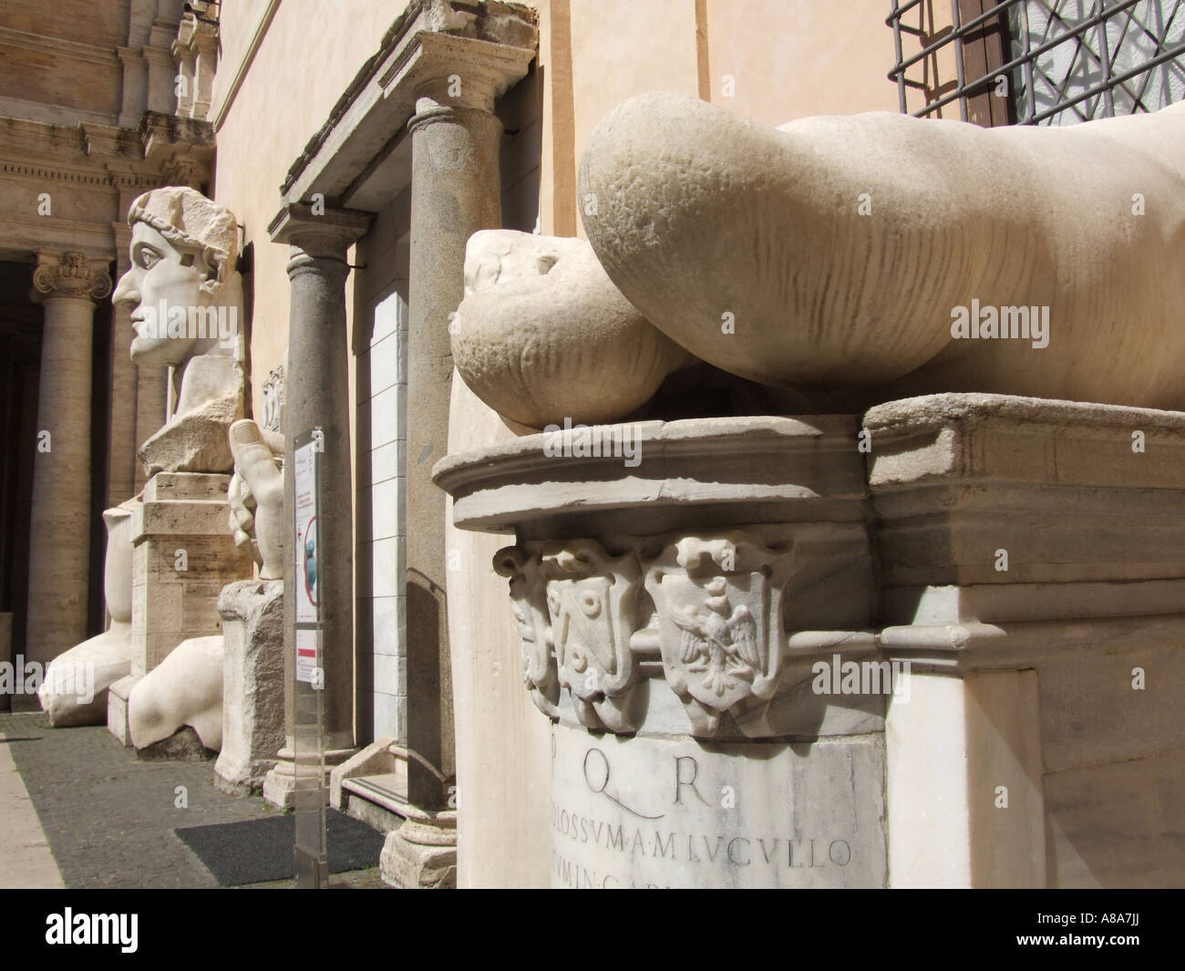 emperor constantine statue at the musei capitolini museum in rome Stock ...