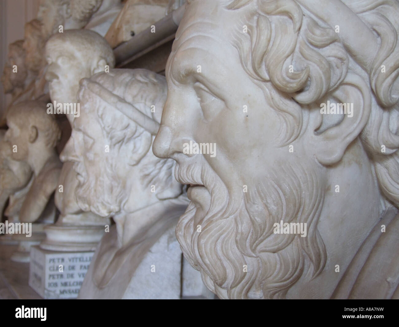 statues at the musei capitolini museum in rome Stock Photo - Alamy