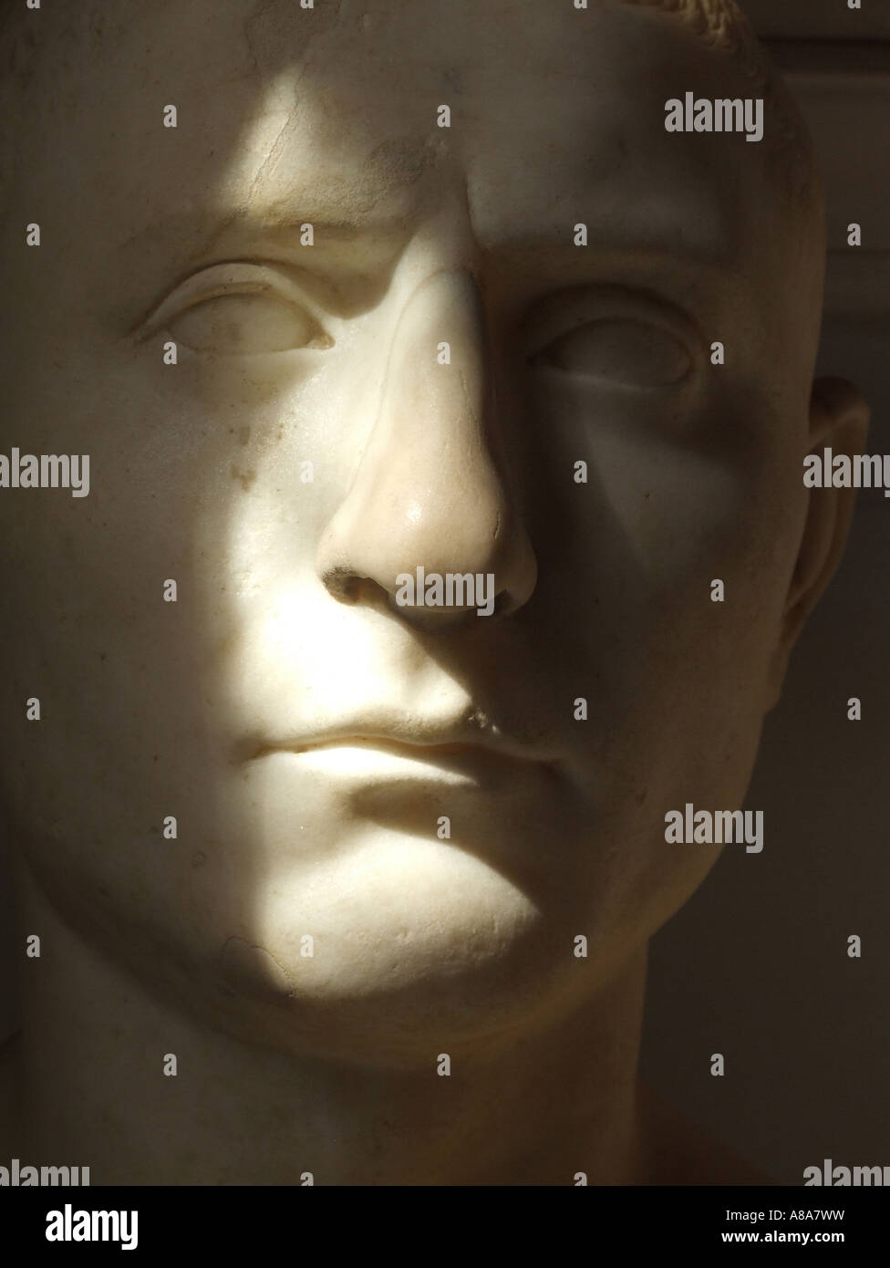 male statues at the musei capitolini museum in rome Stock Photo - Alamy