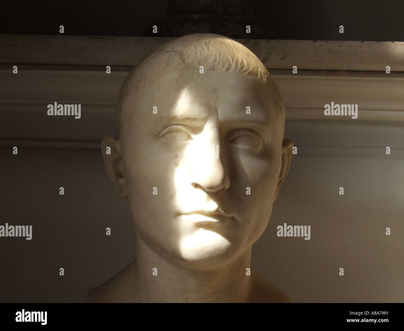 male statues at the musei capitolini museum in rome Stock Photo - Alamy