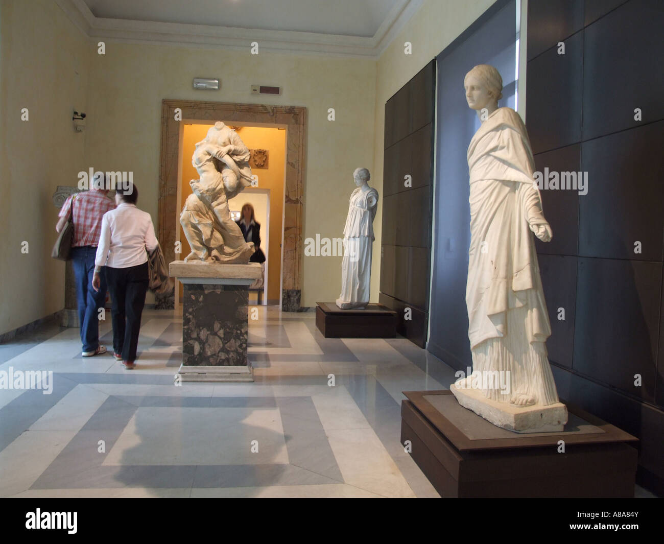 statues at the capitoline museum in rome Stock Photo - Alamy