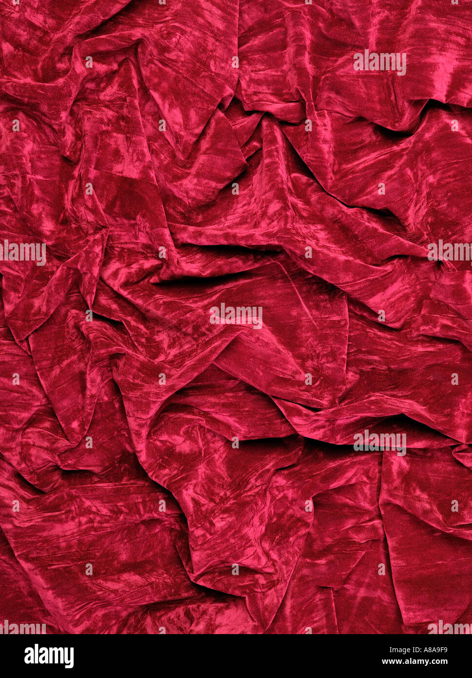 BURGUNDY RED VELVET FABRIC BACKGROUND Stock Photo