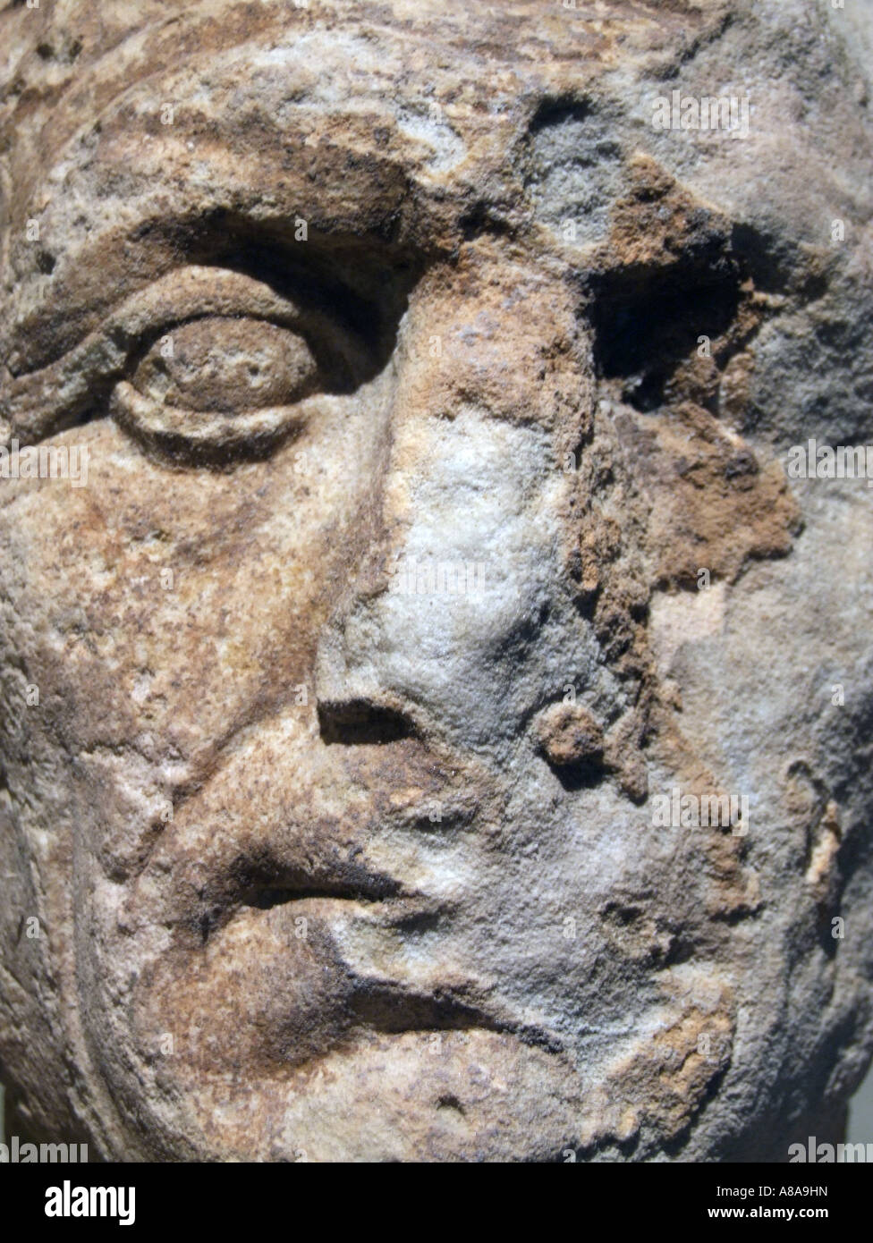 damaged male statue in a museum in rome Stock Photo Alamy