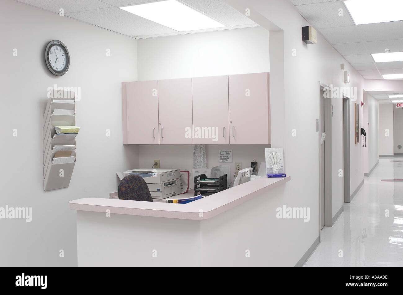 Doctors Medical Office Hallway Stock Photo Alamy