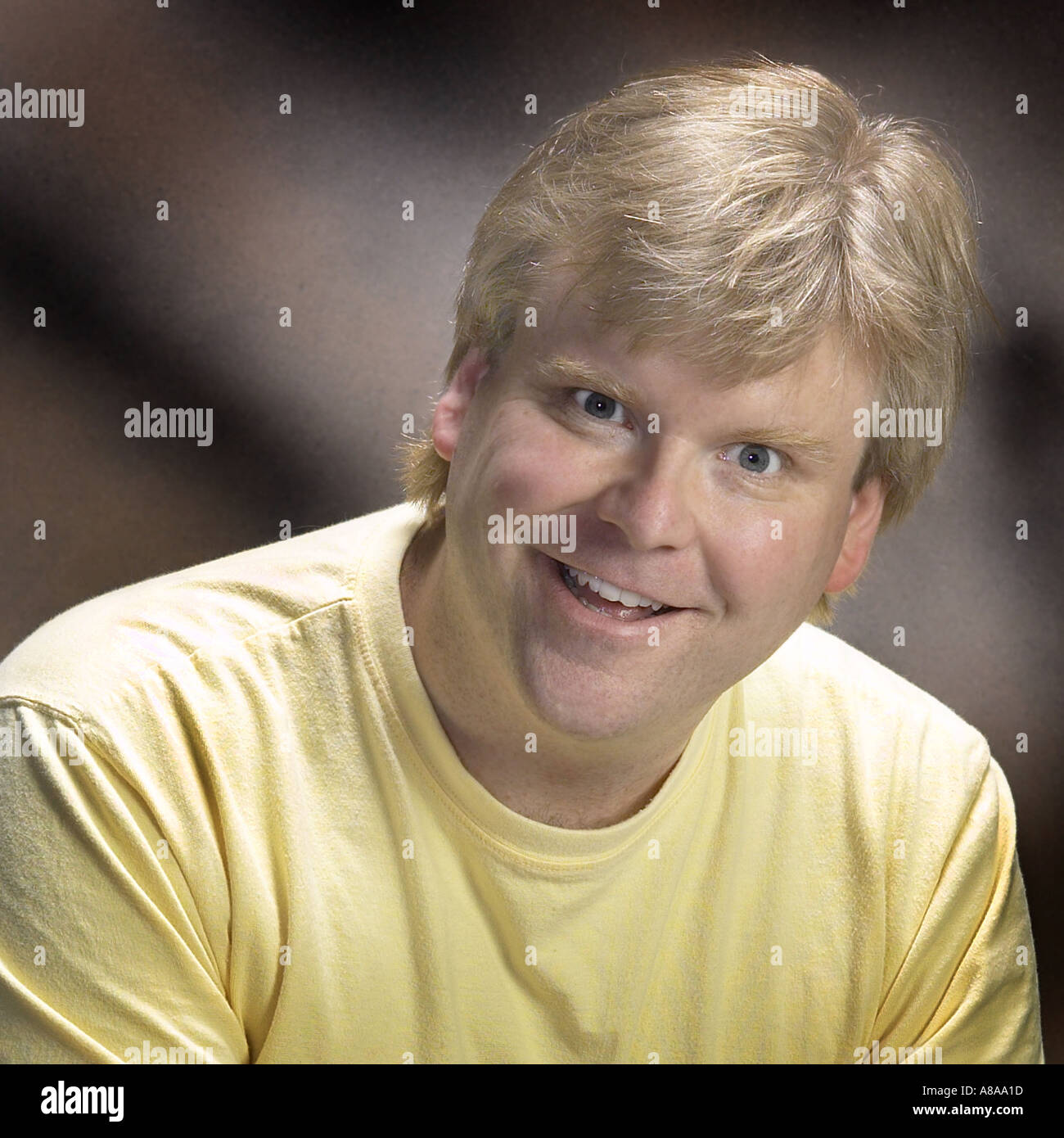 Man, Smiling Portrait Stock Photo