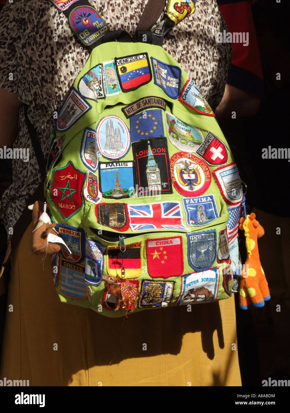 Backpack europe travel stickers hires stock photography and images Alamy