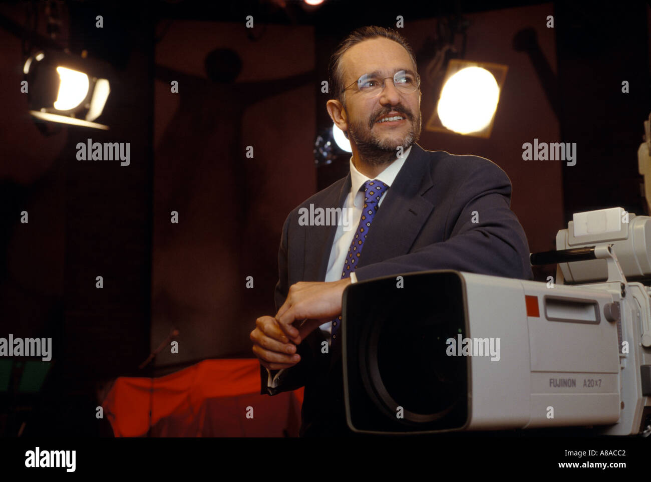 Portrait of Ricardo Salinas Pliego CEO of Television Azteca in Mexico