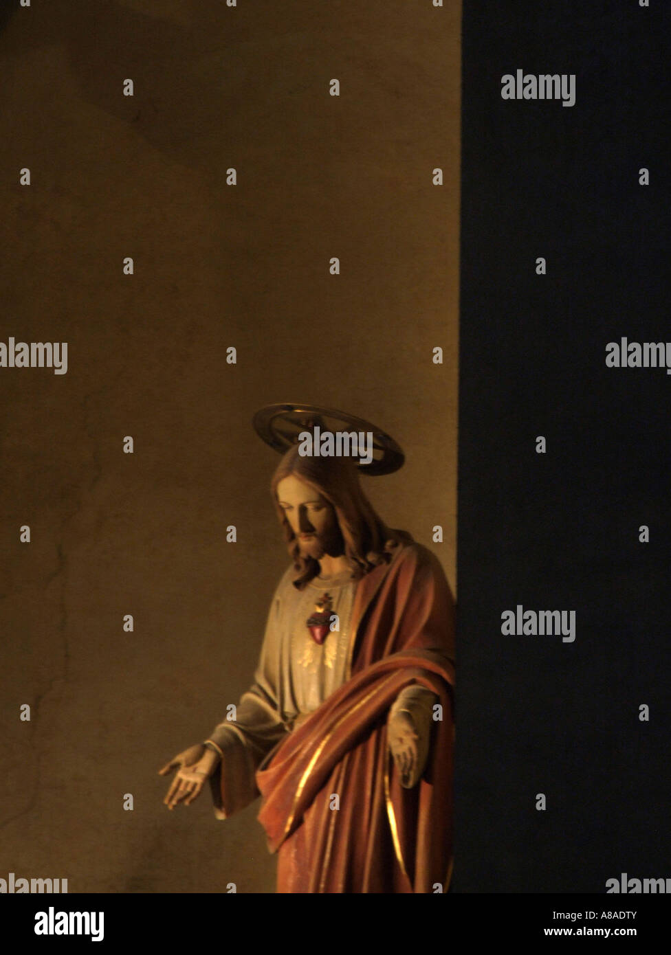 jesus christ statue in church in rome Stock Photo - Alamy