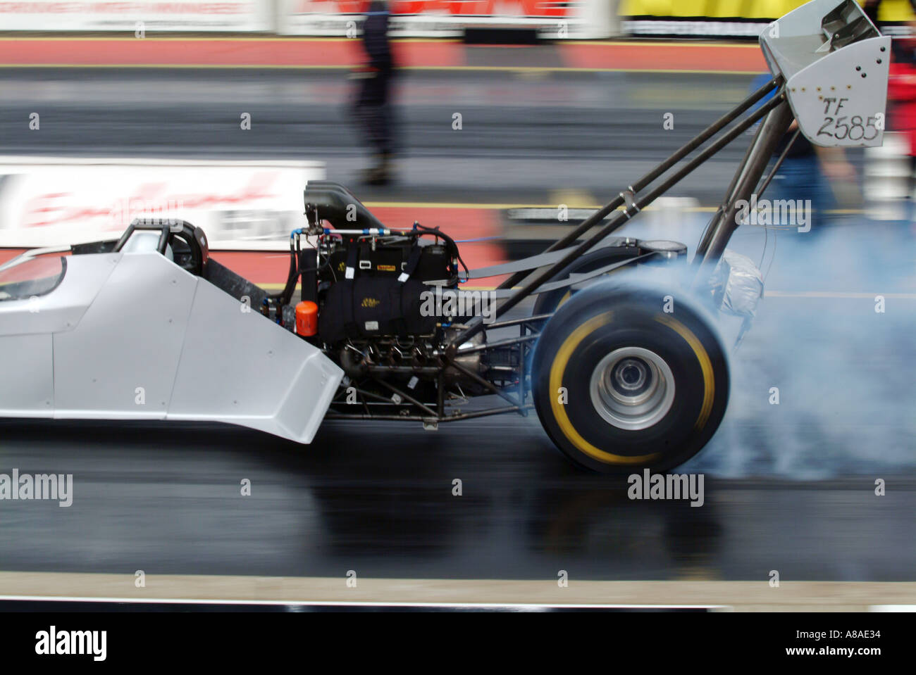 top fuel dragster at santa pod Stock Photo