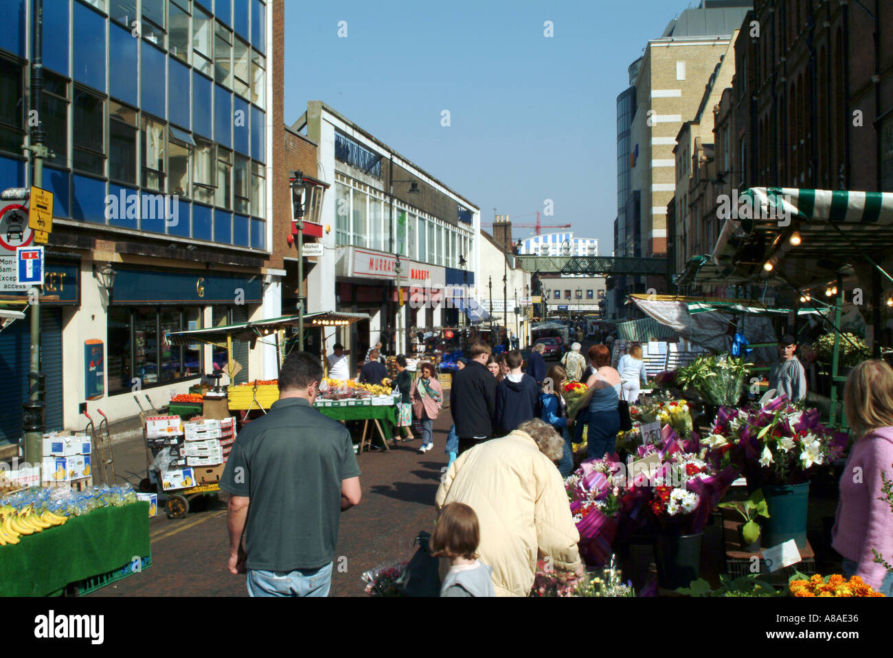 street trading surrey street market croydon surrey south london market trader fruit and