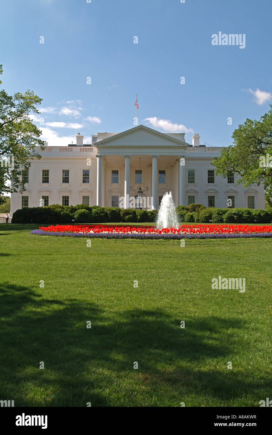 The White House North Portico High Resolution Stock Photography and