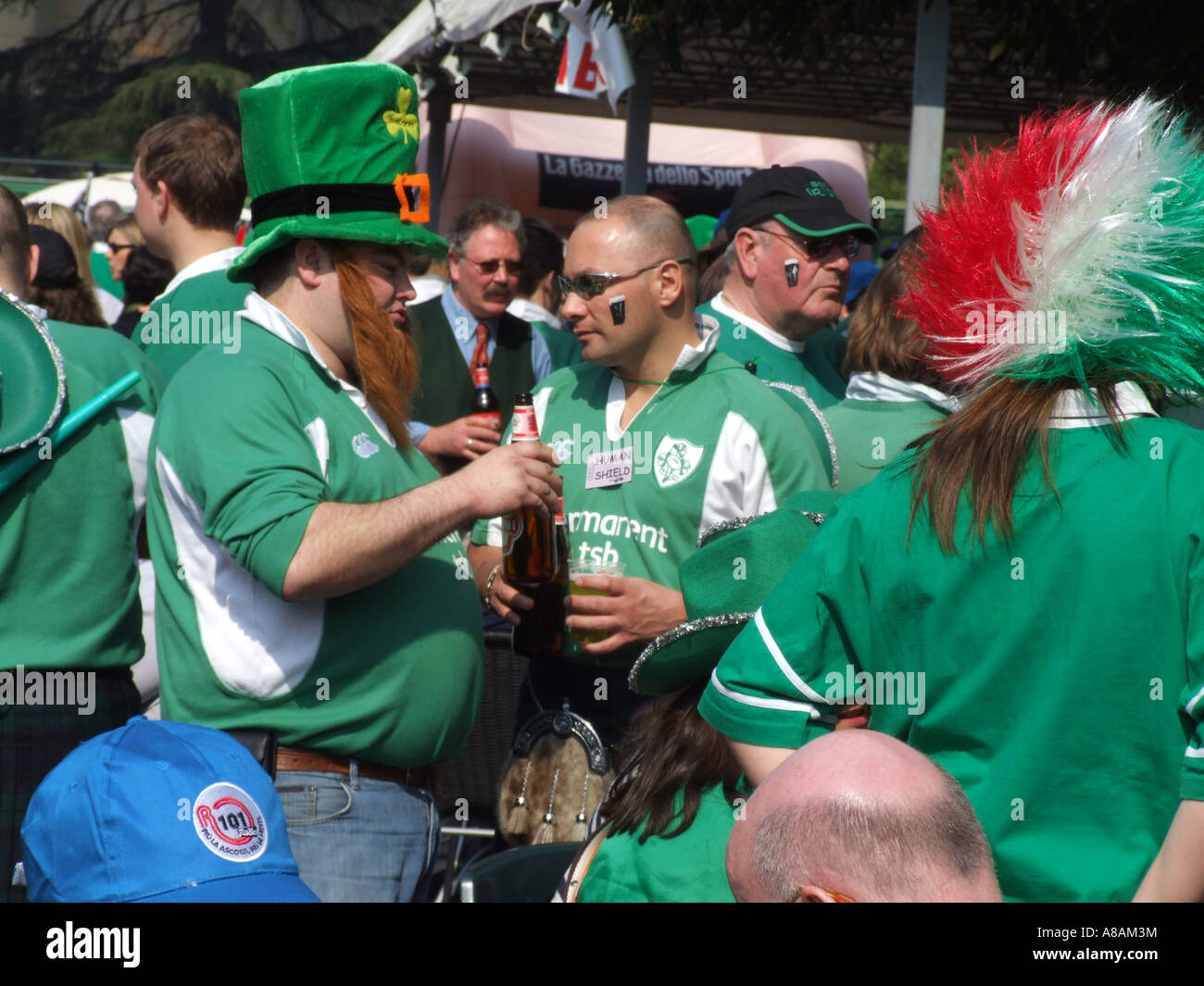 Irish fans girls hi-res stock photography and images - Alamy