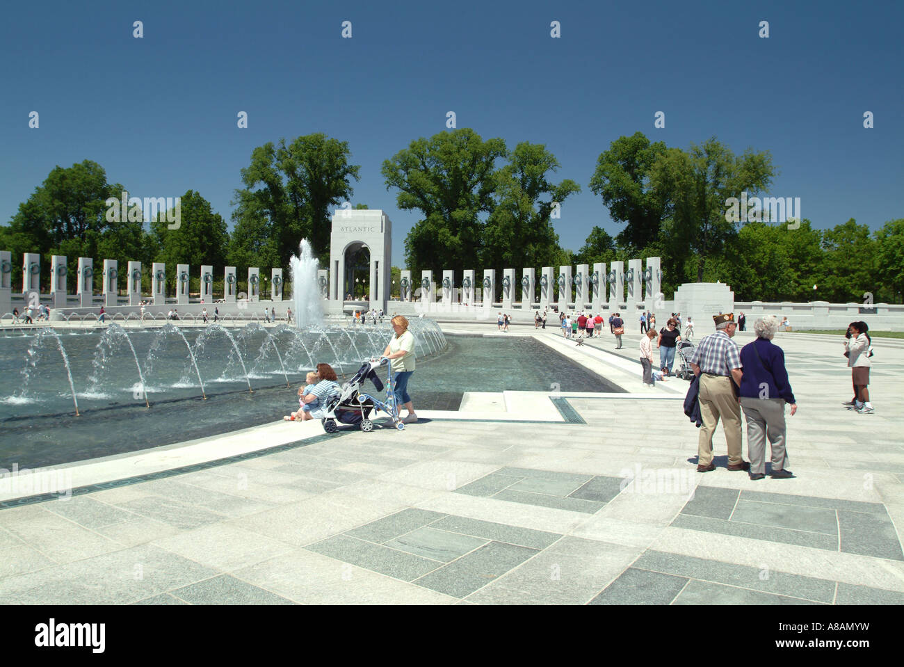 USA Washington DC National World War II Memorial Stock Photo - Alamy