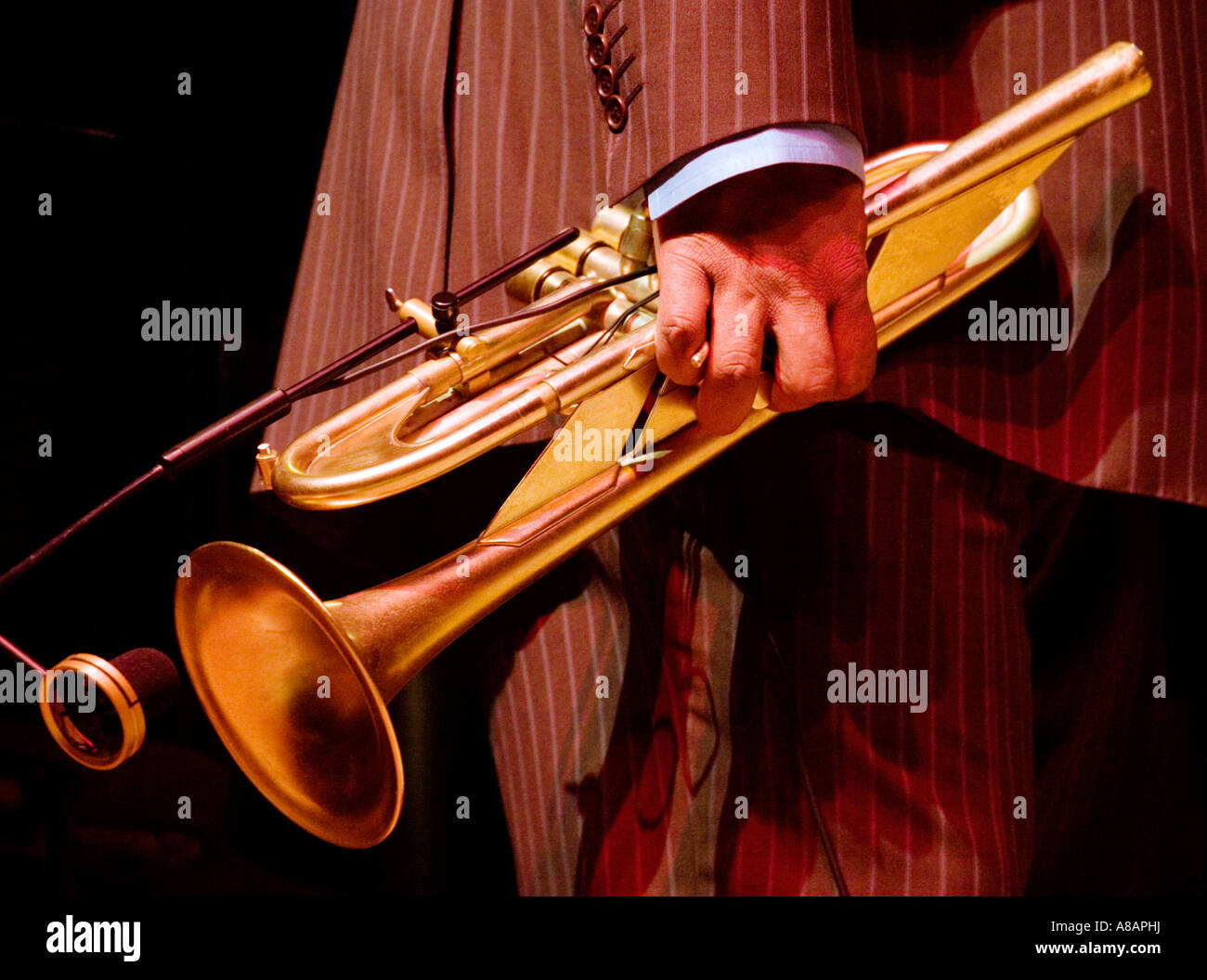 TRUMPET player TERENCE BLANCHARD performs at the NEW GENERATION JAZZ FESTIVAL MONTEREY CALIFORNIA Stock Photo
