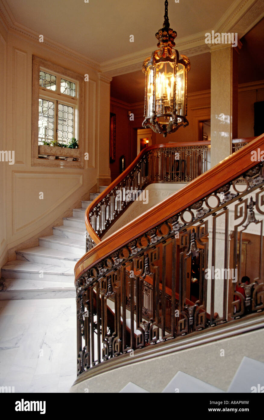 The central STAIRCASE is the finest ARCHITECTURAL FEATURE of the ...