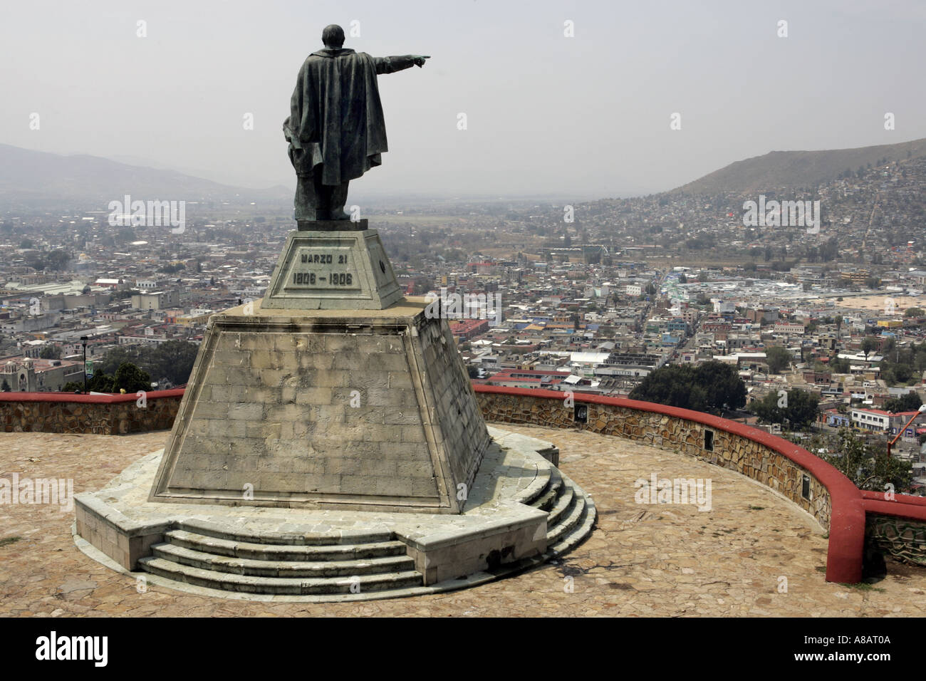 Statue of Benito Juarez 1806 1872 only mexican president of Native American Indian origin Oaxaca Mexico Stock Photo