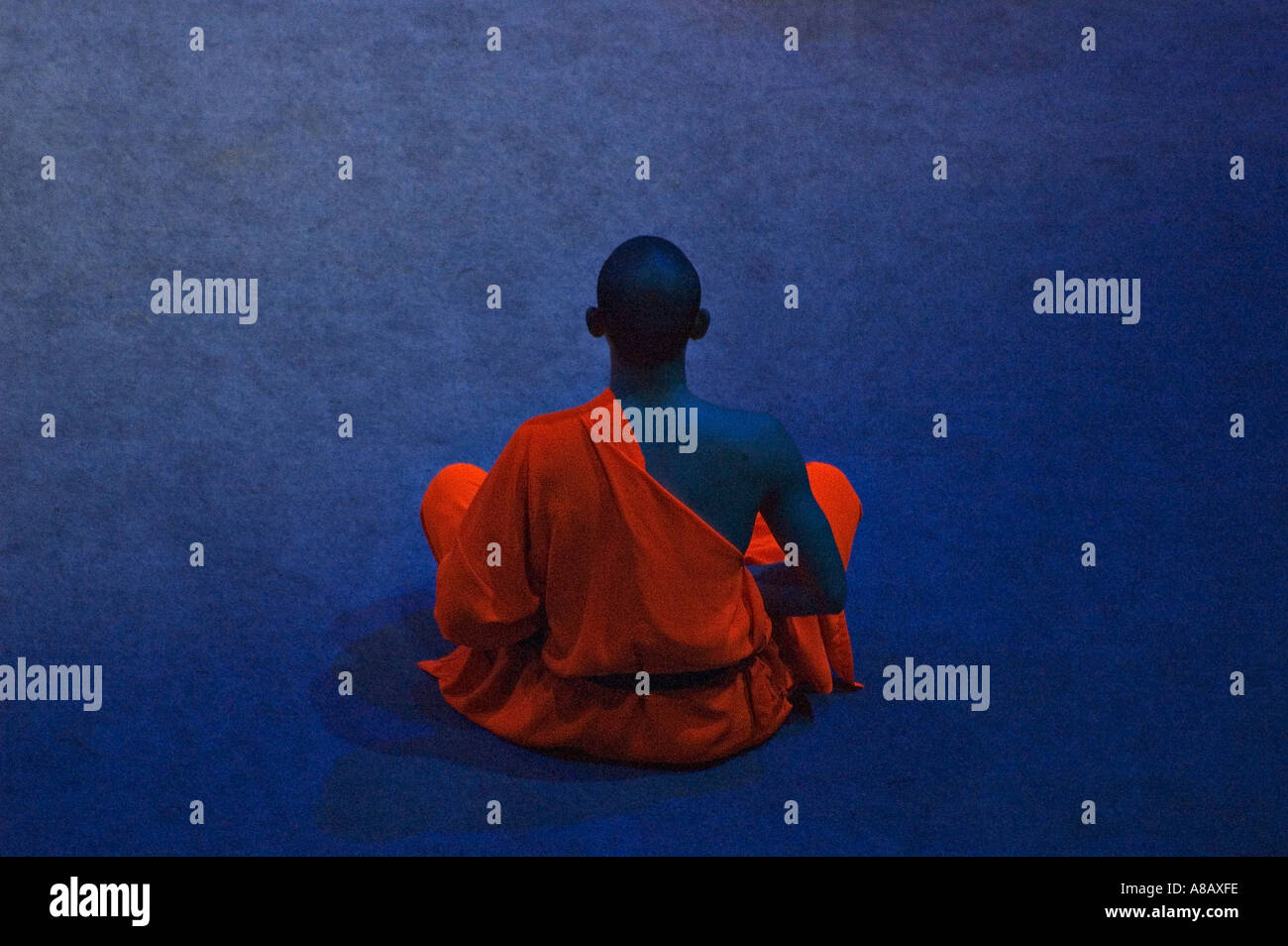 Shaolin monk Stock Photo