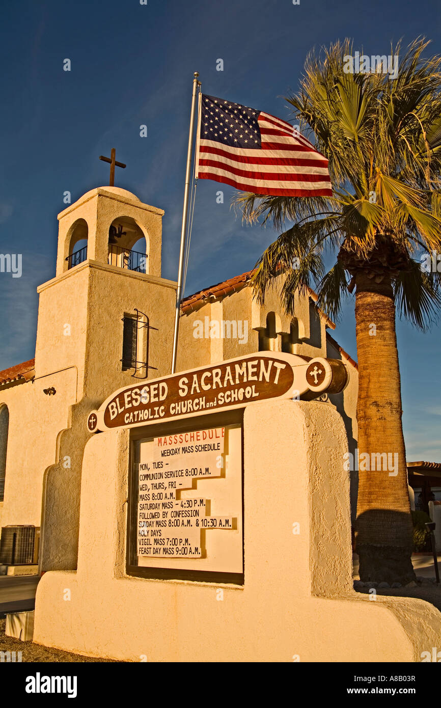 Blessed Sacrament Catholic Church 29 palms City Southern California USA