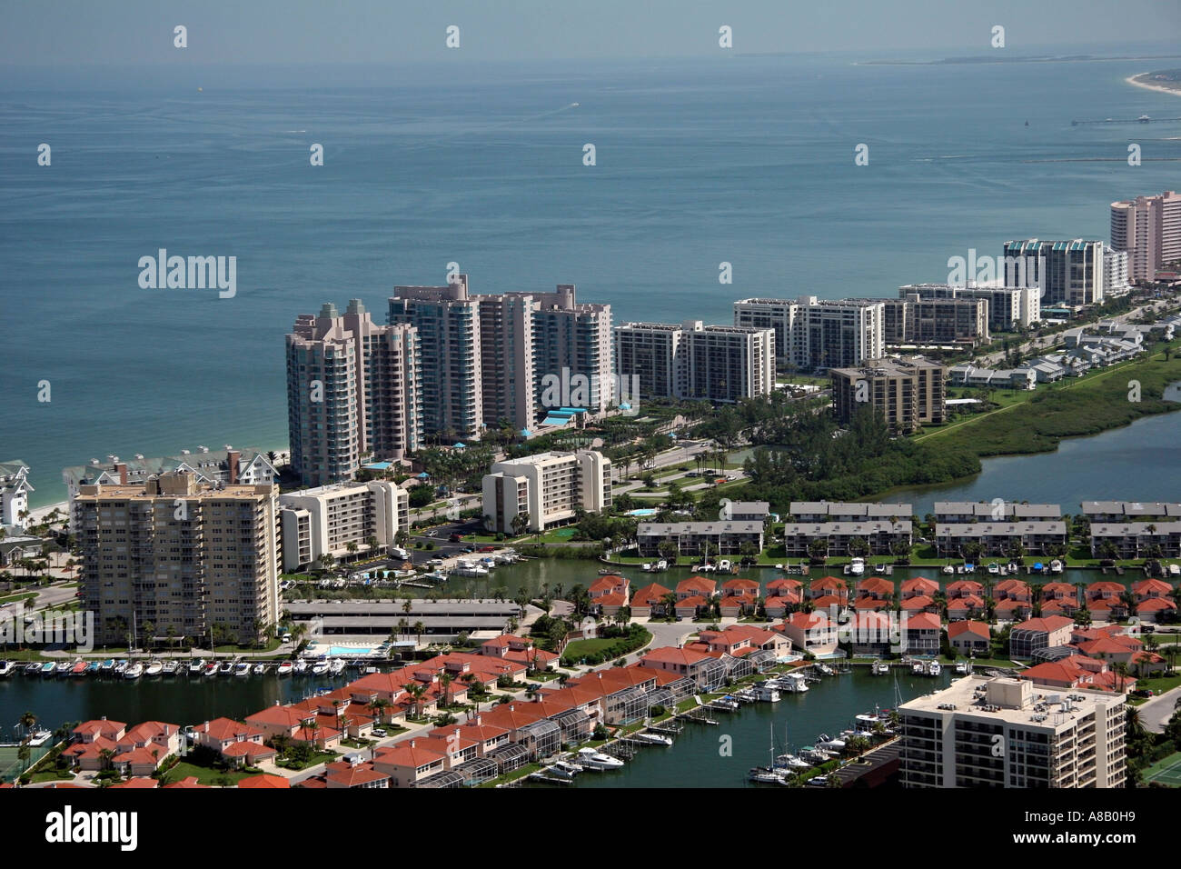 Aerial view of Sand Key, Clearwater harbor, Florida Stock Photo - Alamy