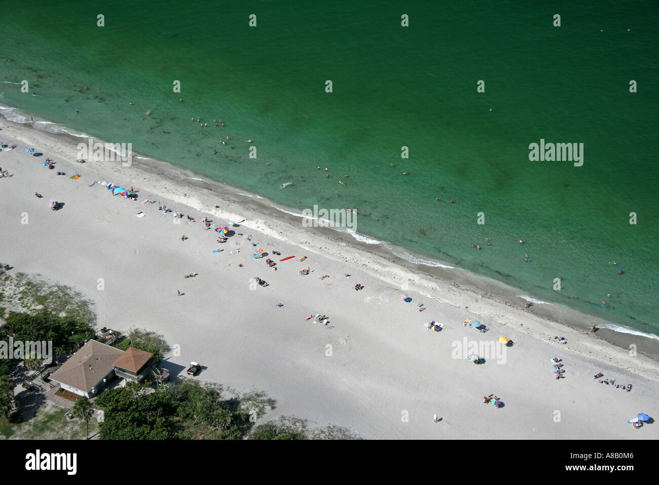 Aerial view of west coast Florida beach Stock Photo Alamy