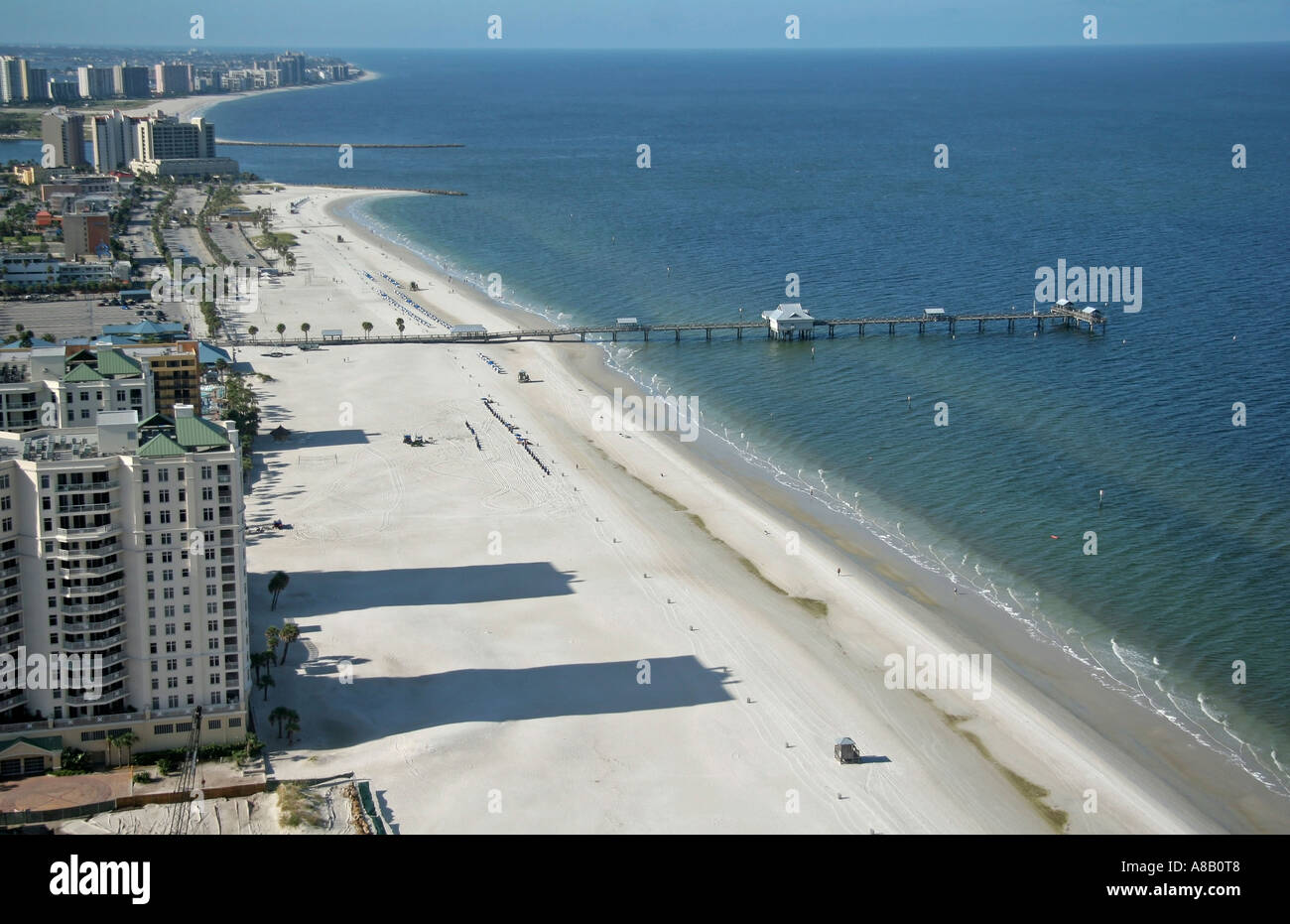 Aerial view of Clearwater beach, Florida Stock Photo - Alamy
