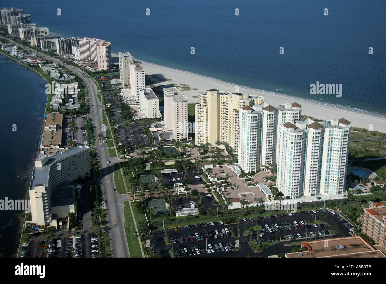 Aerial view of Sand Key, Florida Stock Photo Alamy