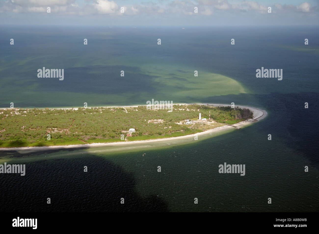 Aerial view of Egmont key, Tampa bay, Florida Stock Photo Alamy