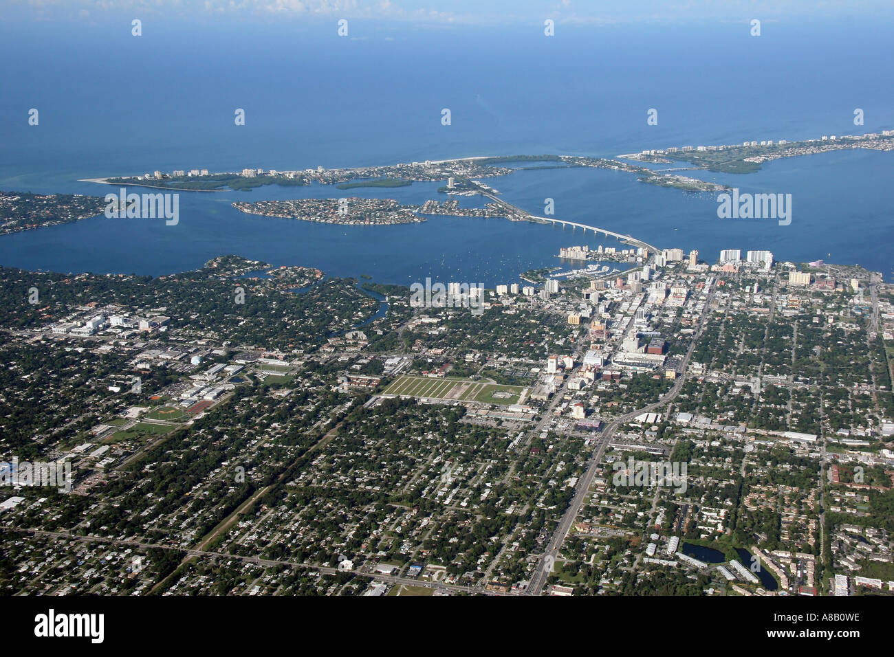 Aerial view of Sarasota, Florida Stock Photo Alamy