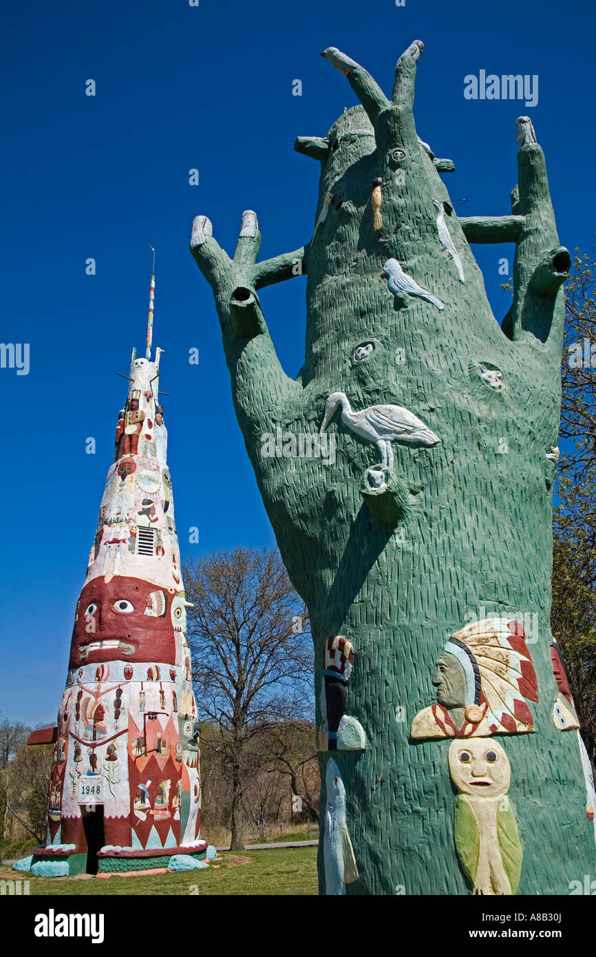 Galloway Totem Pole Park City of Foyil Historic Route 66 Oklahoma USA