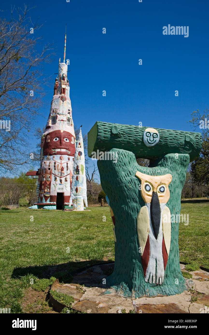 Galloway Totem Pole Park City of Foyil Historic Route 66 Oklahoma USA