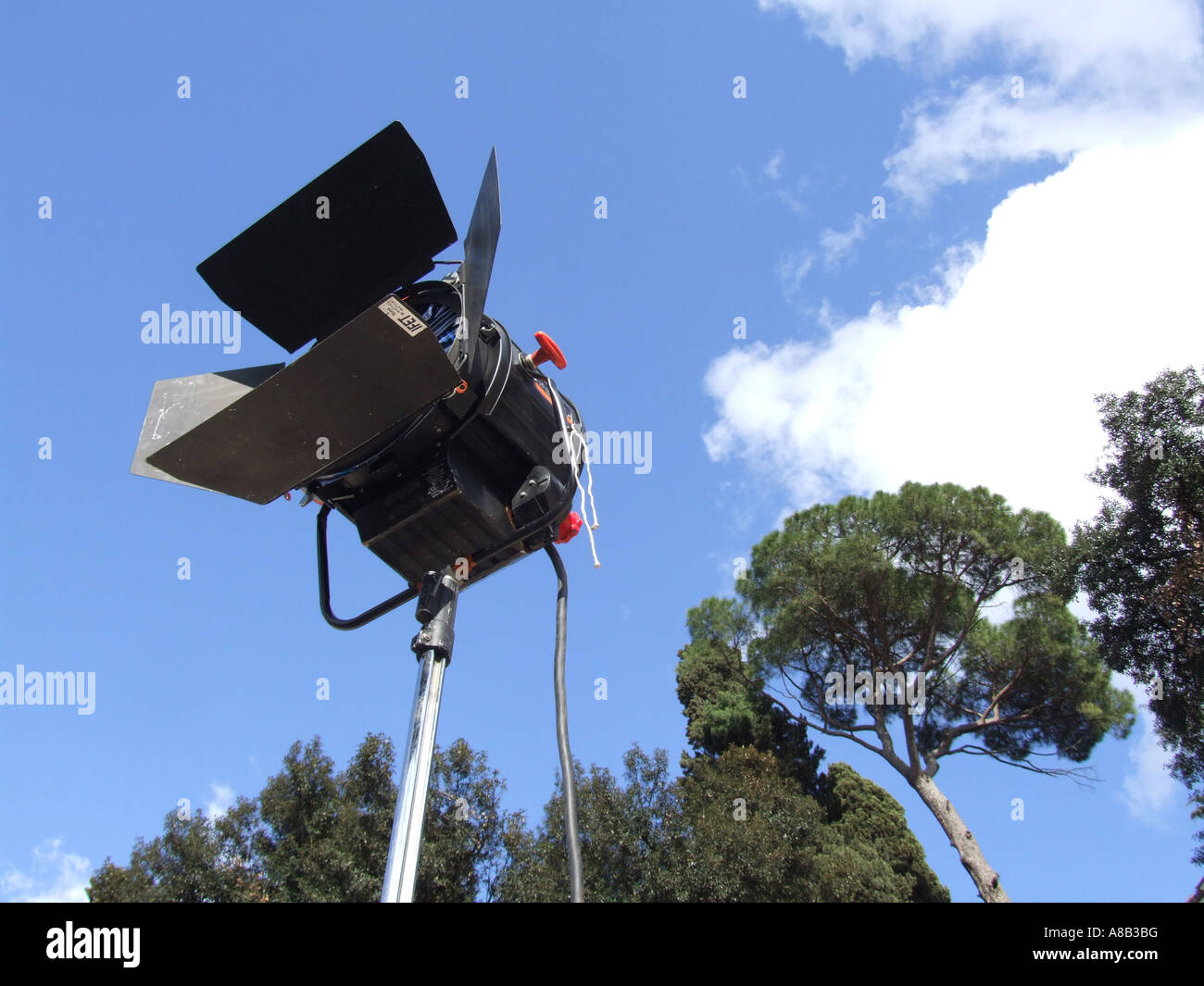 light with barn doors Stock Photo Alamy
