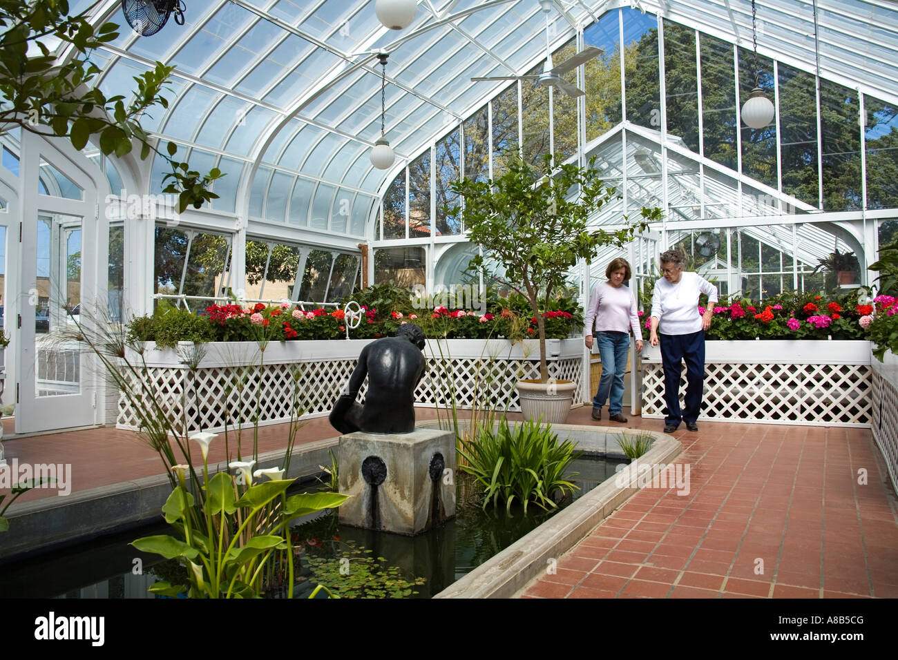 Garden Center Park Tulsa Oklahoma USA Stock Photo Alamy