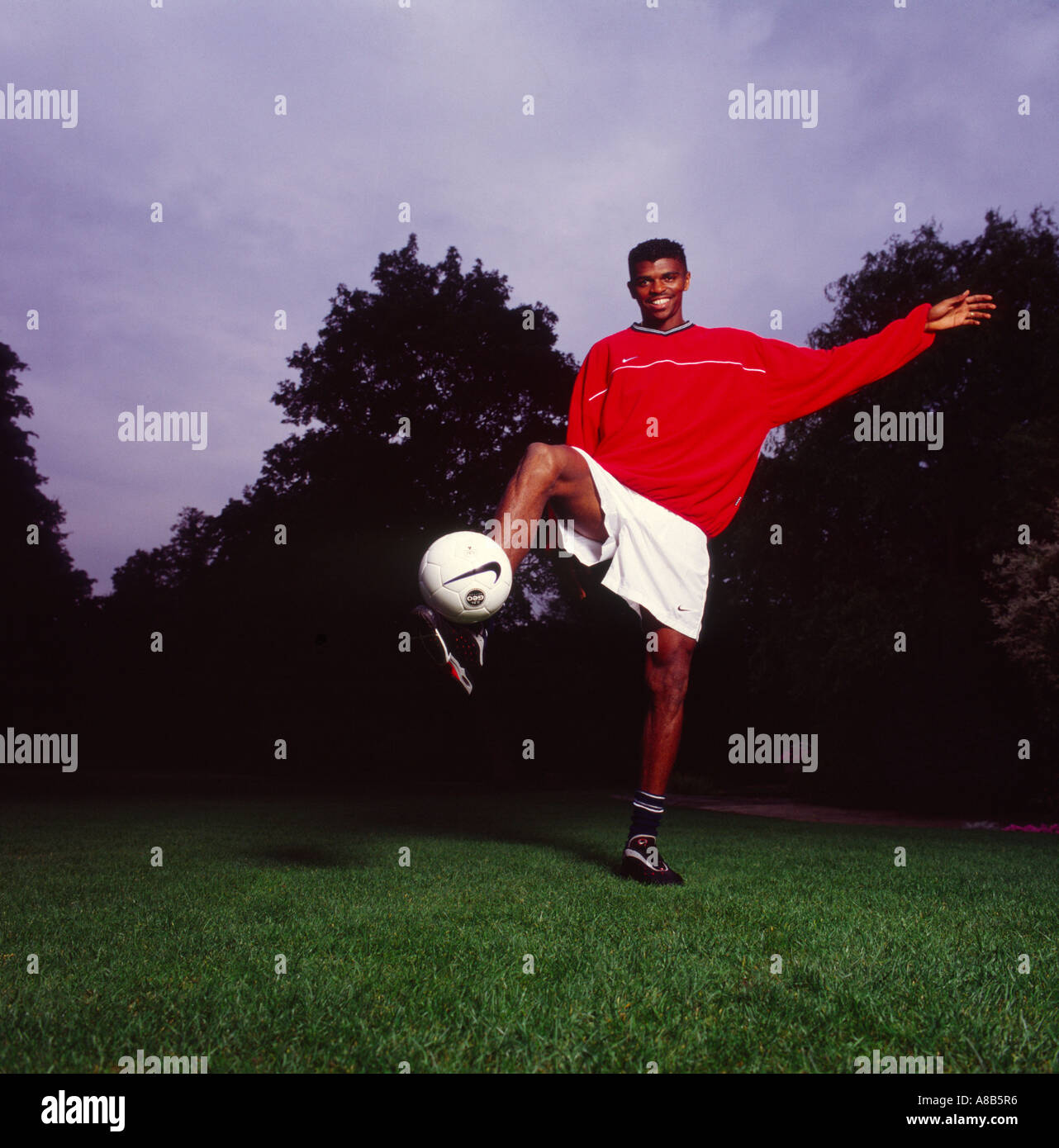 Nwankwo Kanu, Arsenal and Nigeria footballer Stock Photo