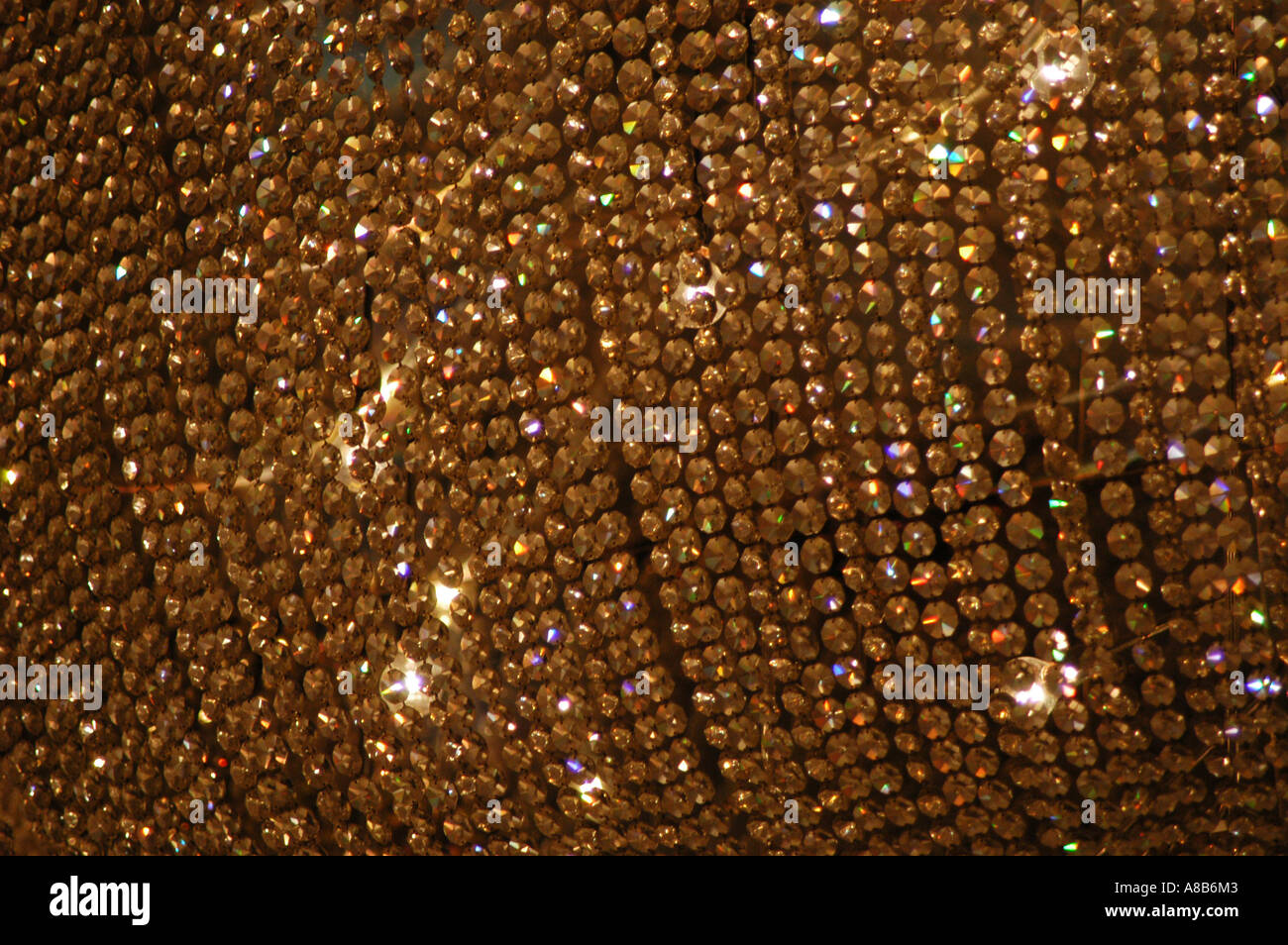 glass bead chandelier Stock Photo