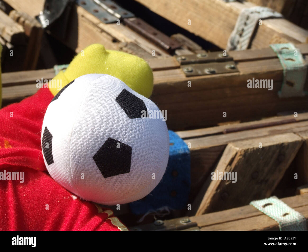 soft toy football Stock Photo Alamy
