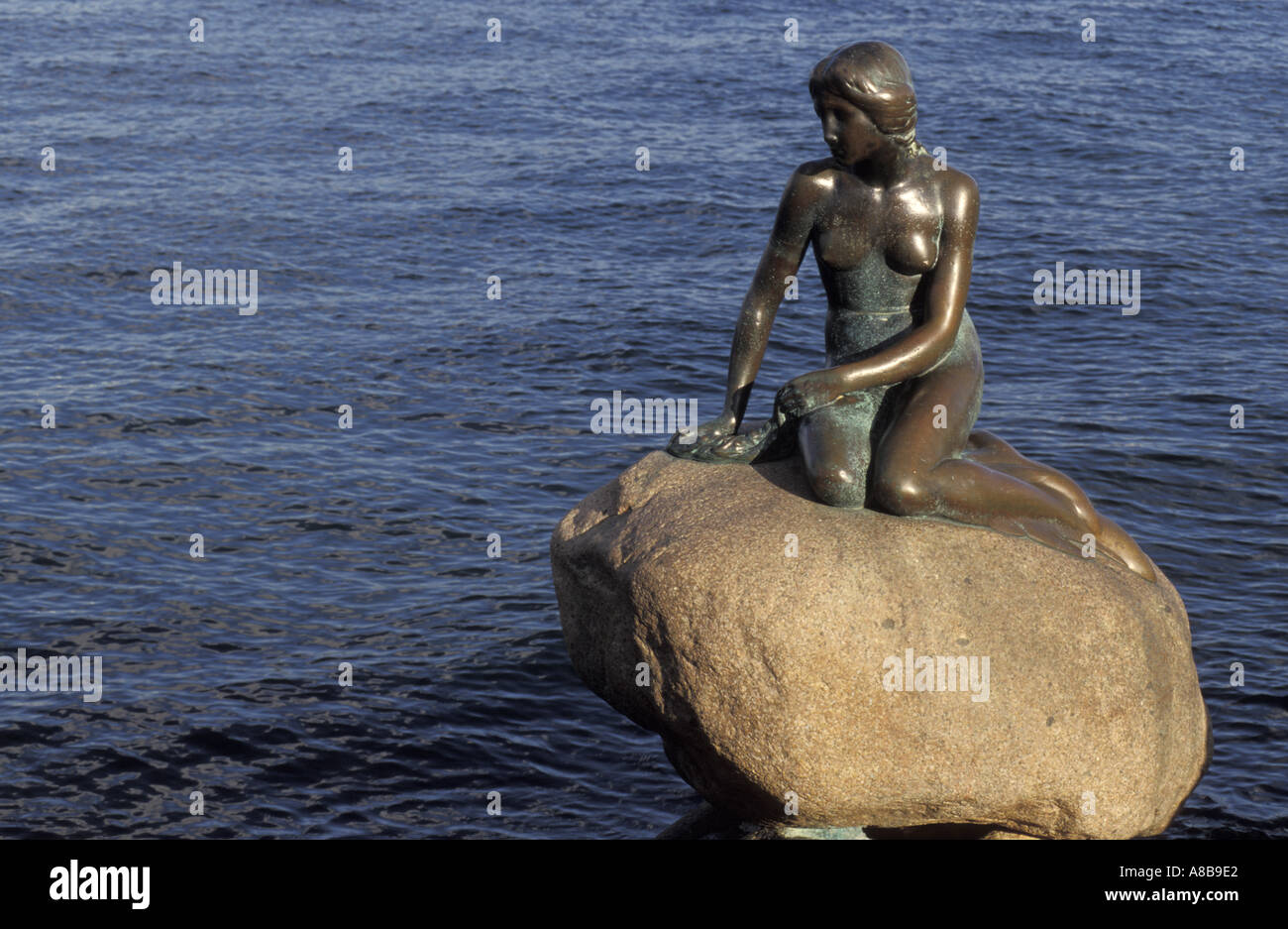Denmark Copenhagen Little Mermaid Stock Photo