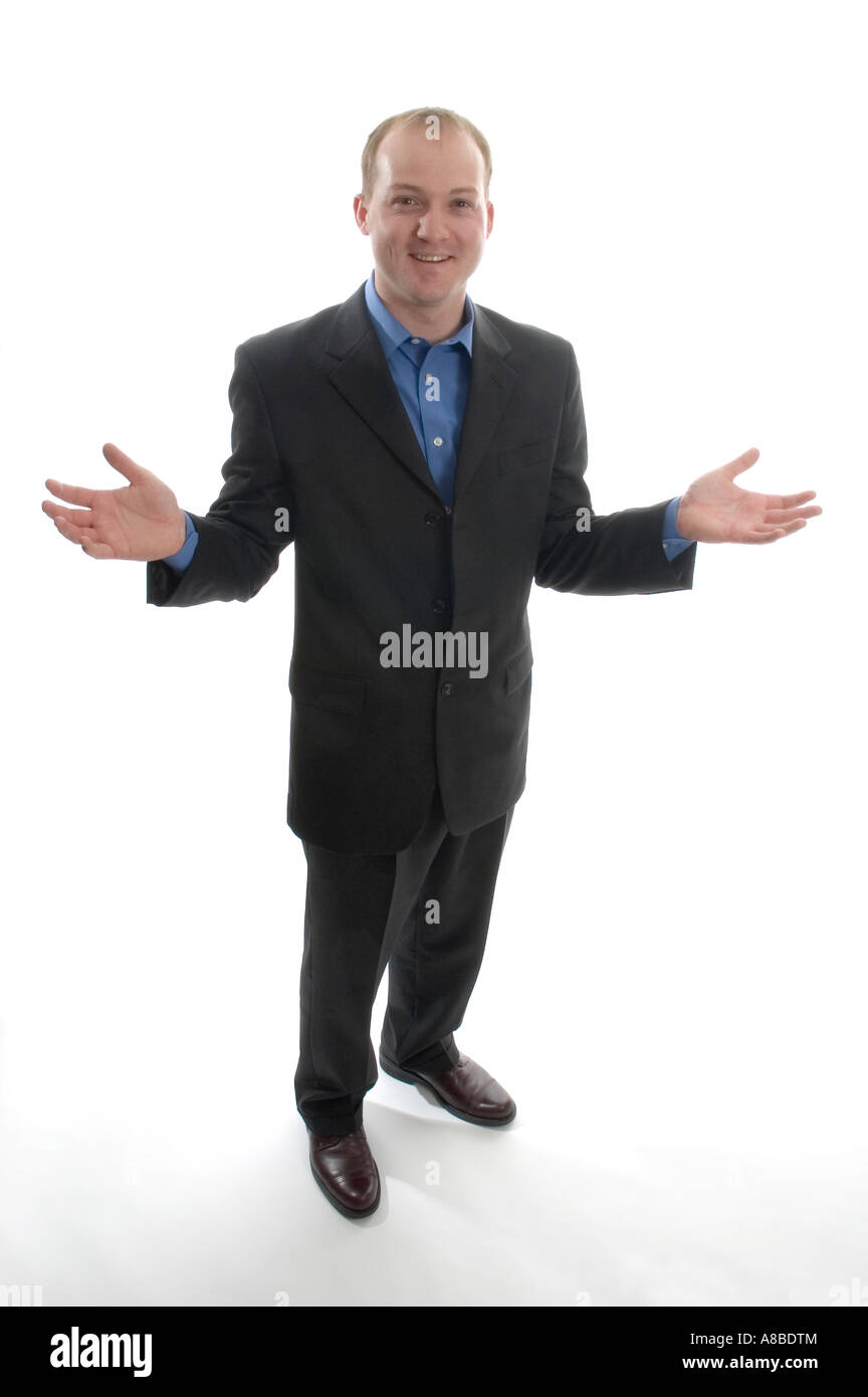 Blonde man wearing business suit Cut Out Stock Images & Pictures - Alamy