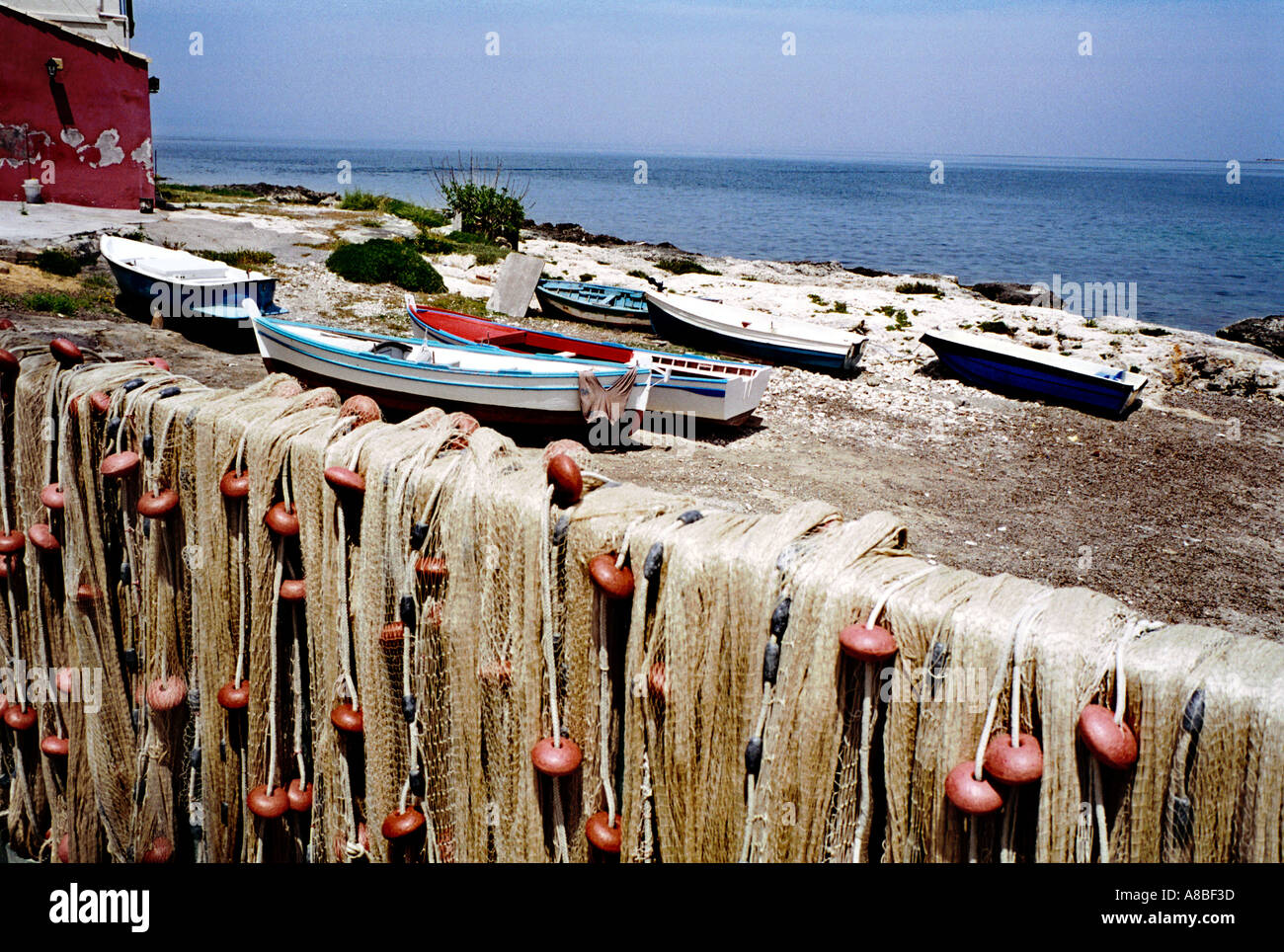 fishing village Sicily Stock Photo