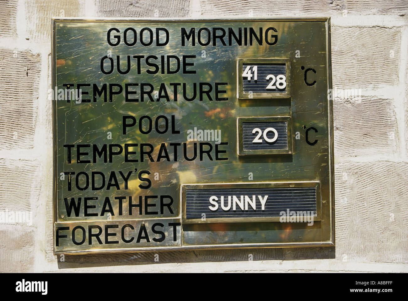 Temperature display fahrenheit hi-res stock photography and images - Alamy