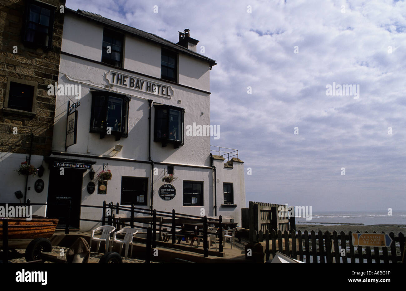 The Bay Hotel,Robin Hood's Bay Stock Photo Alamy