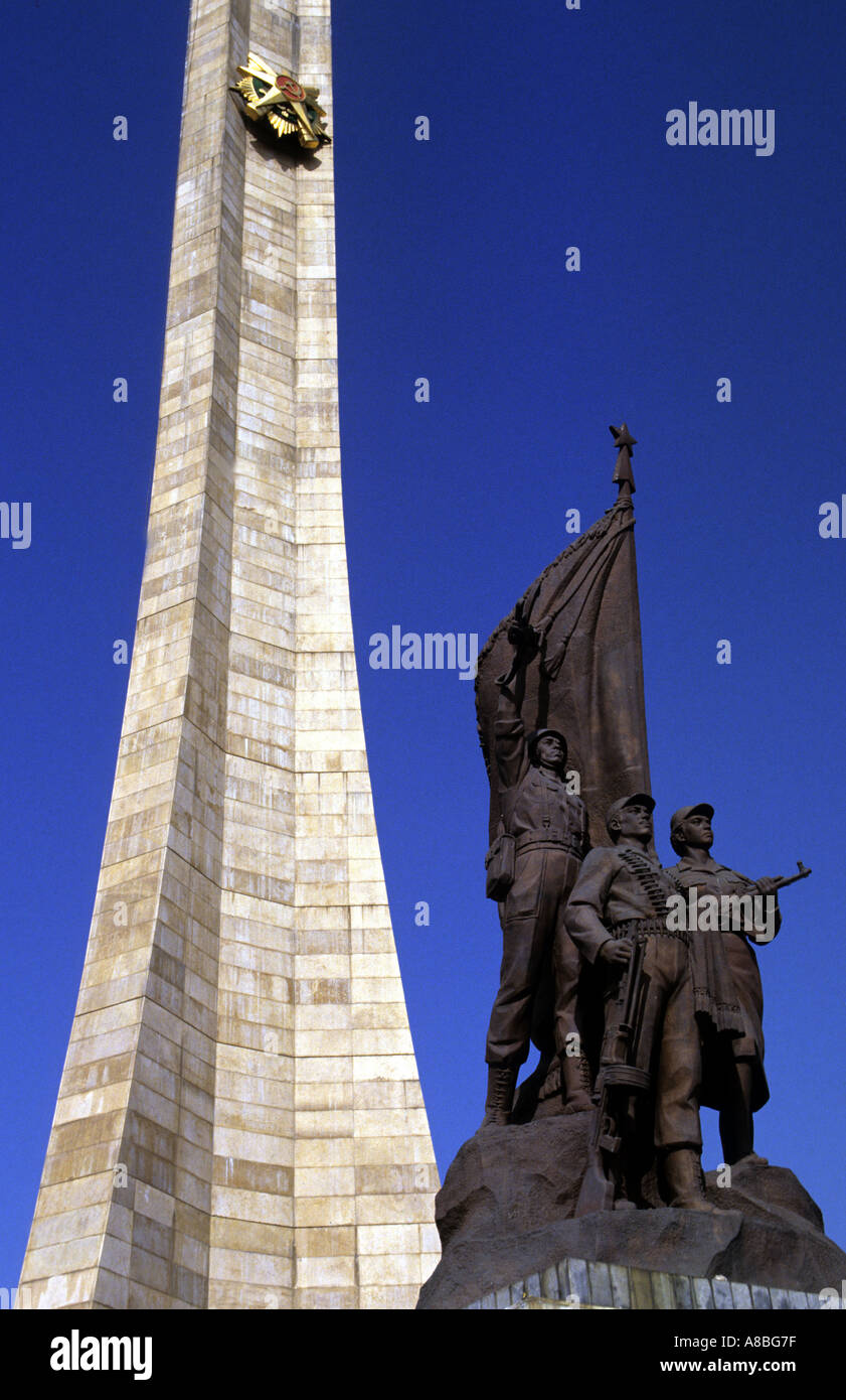 Soviet Style Monument in Addis Ababa Ethiopia Africa Stock Photo