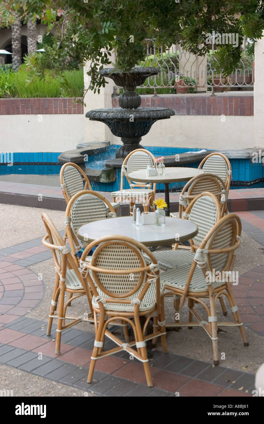 Outdoor cafe in Encinitas California Stock Photo Alamy