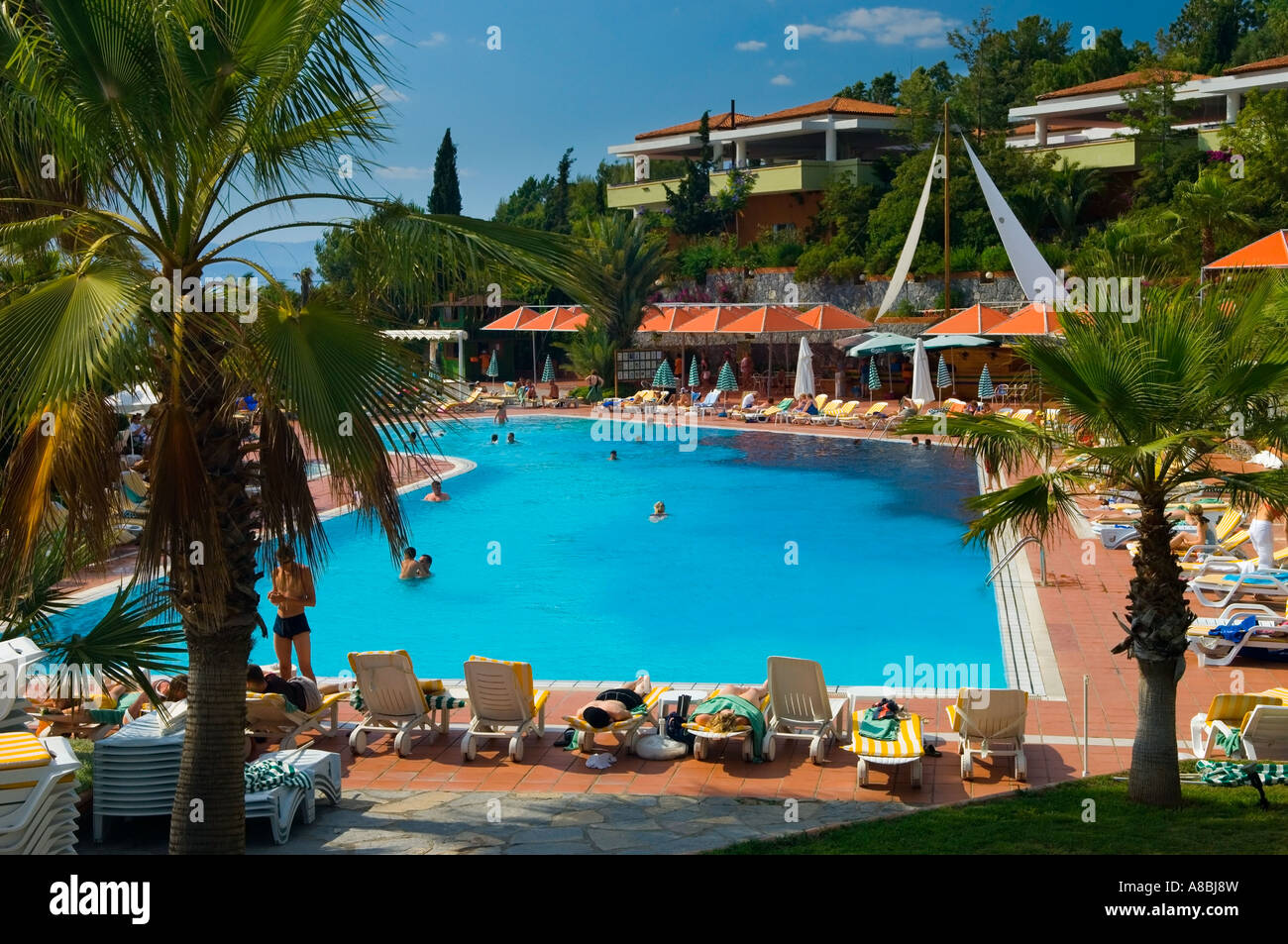 Swimming Pool at Pine Bay Holiday Resort Kusadasi Izmir West Turkey Asia O  Ivanchenko Stock Photo - Alamy